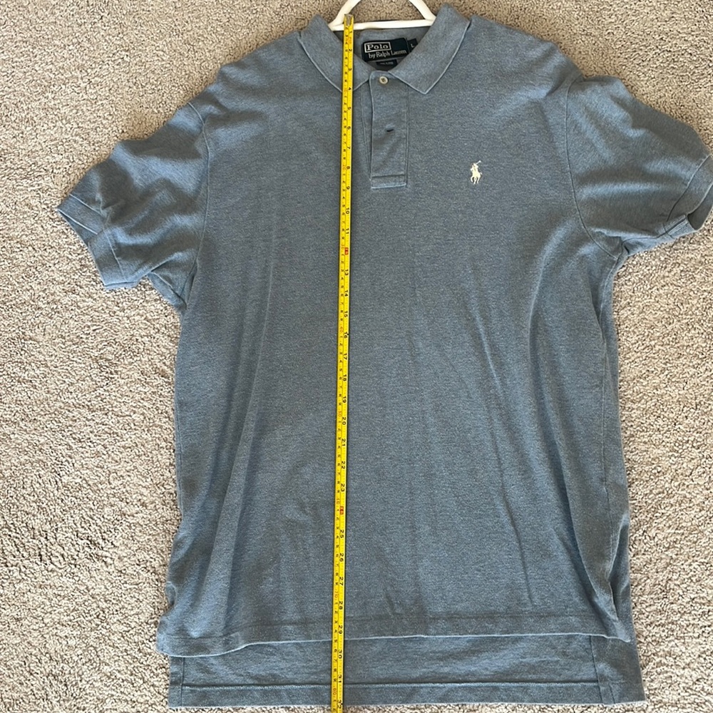 Men’s Polo Shirt Heathers Blue